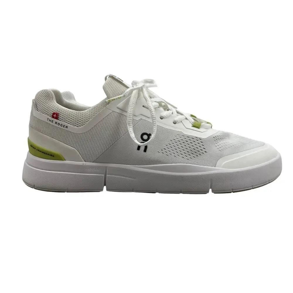 On Womens 11 Shoes White The Roger Spin Sneakers Lace Up Mesh Tennis 3WD11482260
